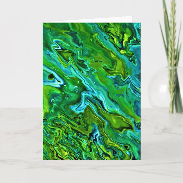 Cartão Abstrato Color Study 255, placa (Frente)