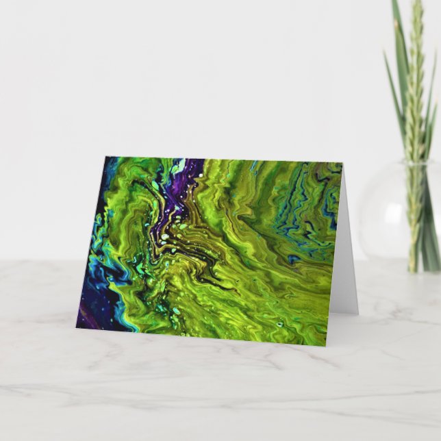 Cartão Abstrato Color Study 25, placa (Frente)