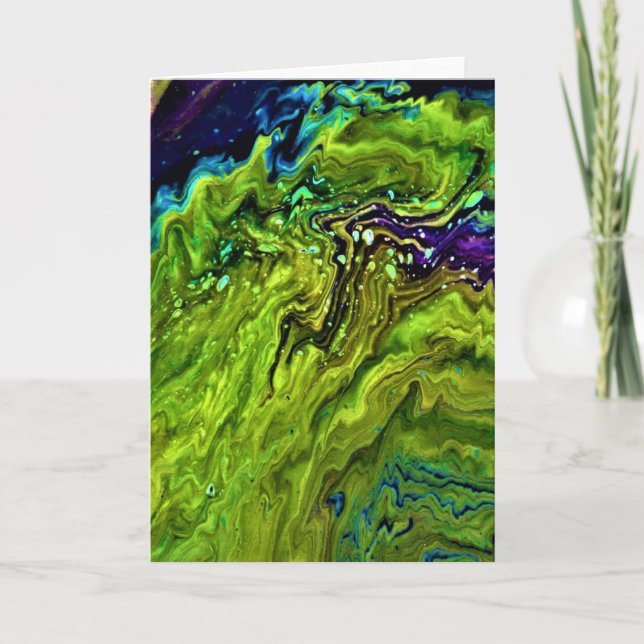 Cartão Abstrato Color Study 25, placa (Frente)