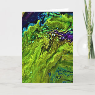 Cartão Abstrato Color Study 25, placa