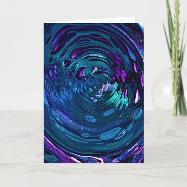 Cartão Abstrato Color Study 266, placa (Frente)