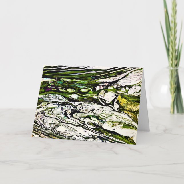 Cartão Abstrato Color Study 26, placa (Frente)