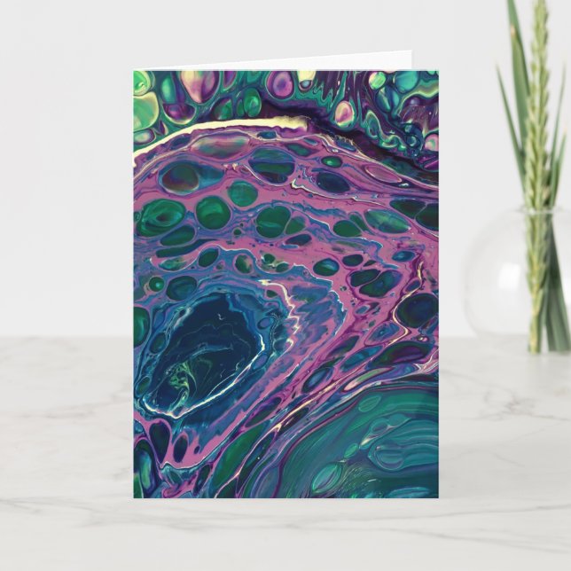 Cartão Abstrato Color Study 270, placa (Frente)