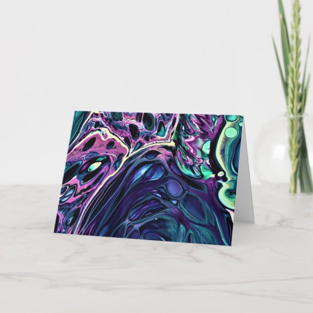 Cartão Abstrato Color Study 271, placa (Frente)