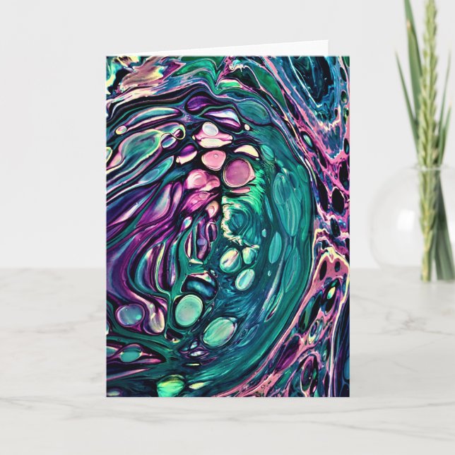 Cartão Abstrato Color Study 274, placa (Frente)