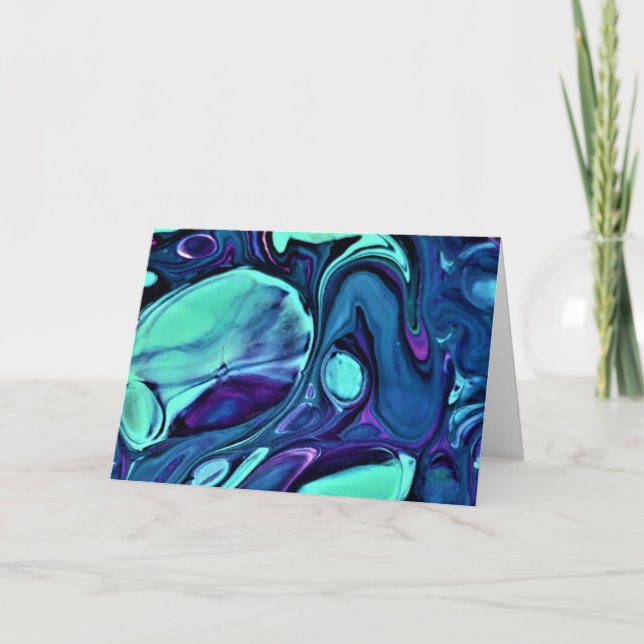 Cartão Abstrato Color Study 276, placa (Frente)