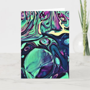 Cartão Abstrato Color Study 279, placa