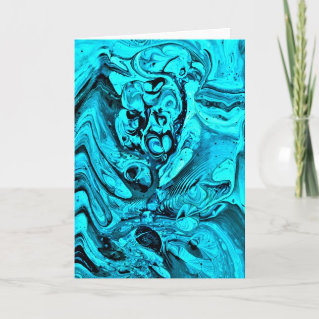 Cartão Abstrato Color Study 27, placa (Frente)