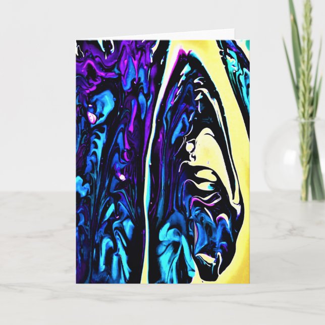 Cartão Abstrato Color Study 281, placa (Frente)