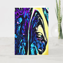 Cartão Abstrato Color Study 281, placa