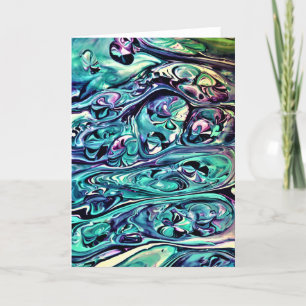 Cartão Abstrato Color Study 282, placa