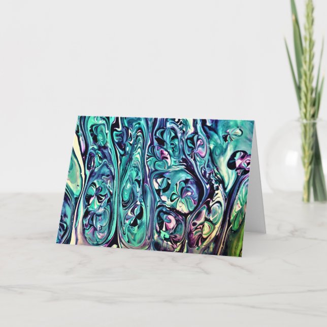 Cartão Abstrato Color Study 282, placa (Frente)