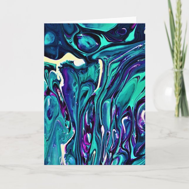 Cartão Abstrato Color Study 284, placa (Frente)