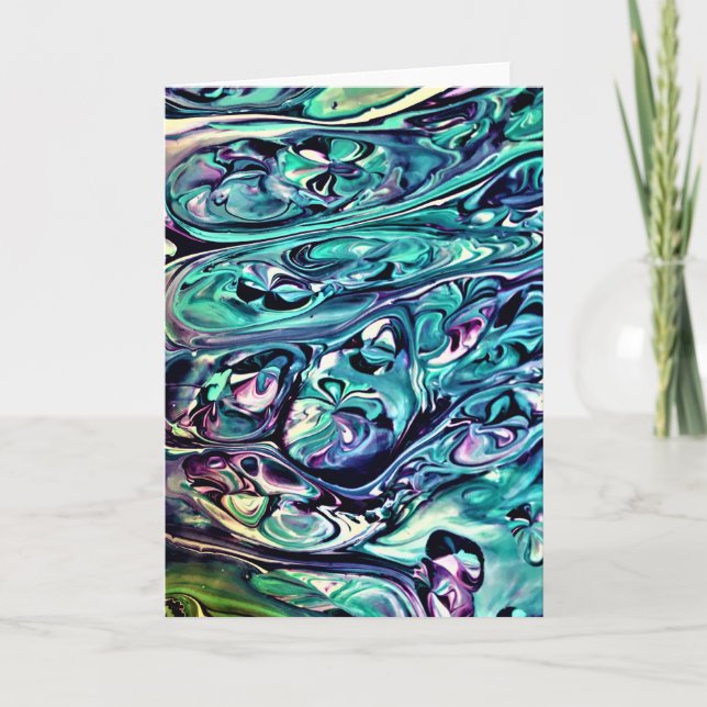 Cartão Abstrato Color Study 285, placa (Frente)