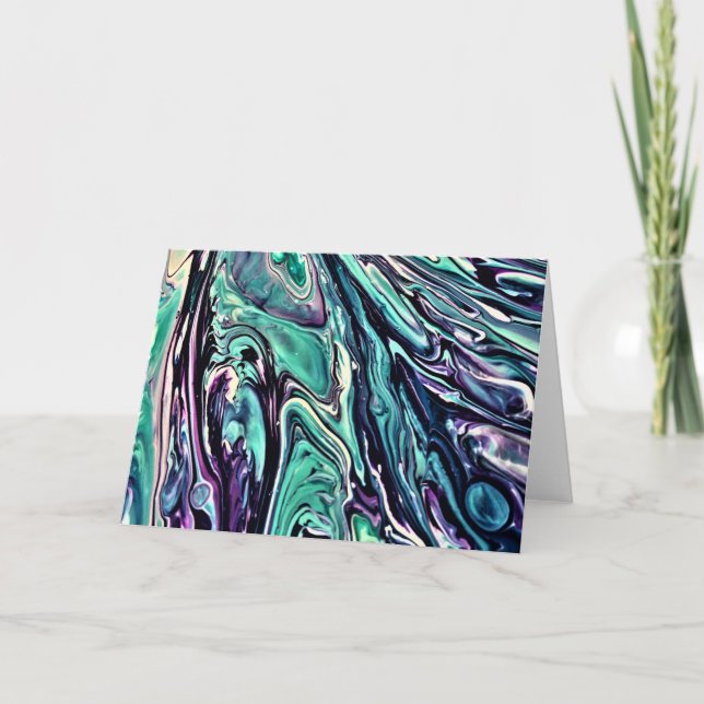 Cartão Abstrato Color Study 286, placa (Frente)