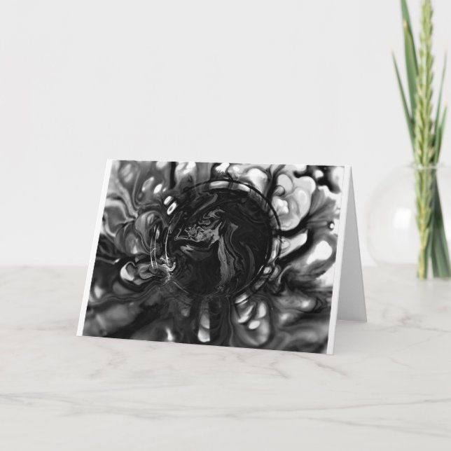 Cartão Abstrato Color Study 287 / Noir, placa (Frente)