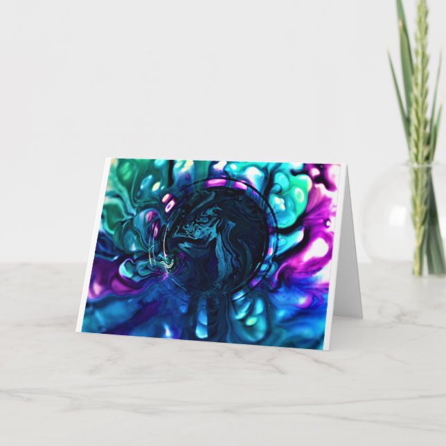 Cartão Abstrato Color Study 287, placa (Frente)