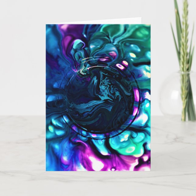 Cartão Abstrato Color Study 287, placa (Frente)