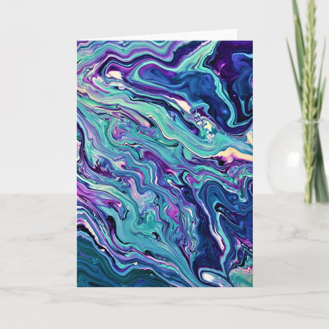 Cartão Abstrato Color Study 288, placa (Frente)