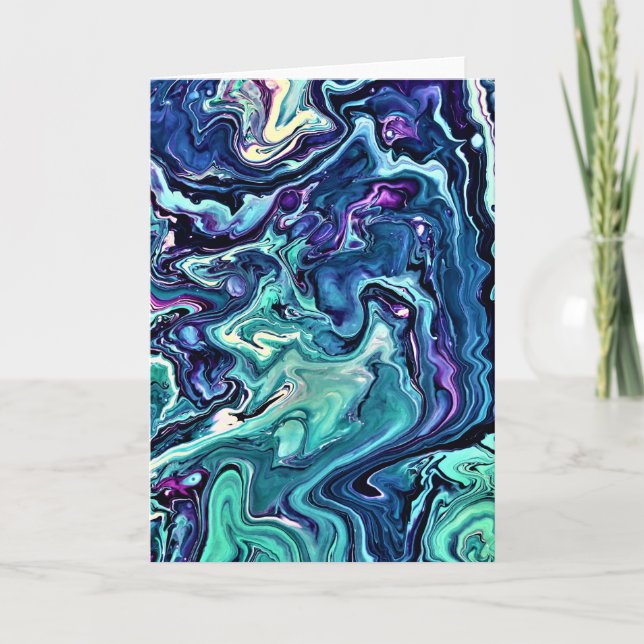 Cartão Abstrato Color Study 289, placa (Frente)