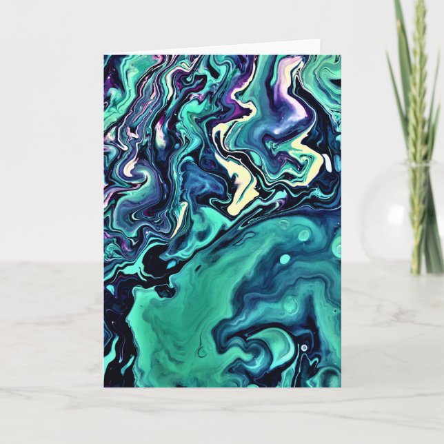 Cartão Abstrato Color Study 291, placa (Frente)