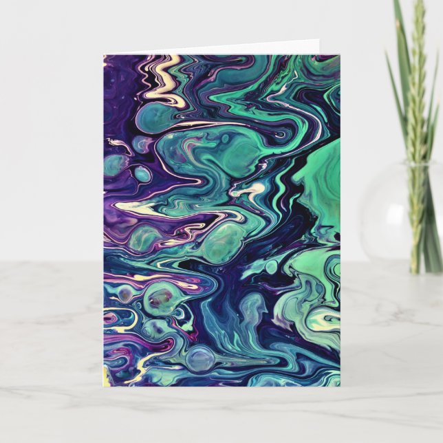 Cartão Abstrato Color Study 296, placa (Frente)