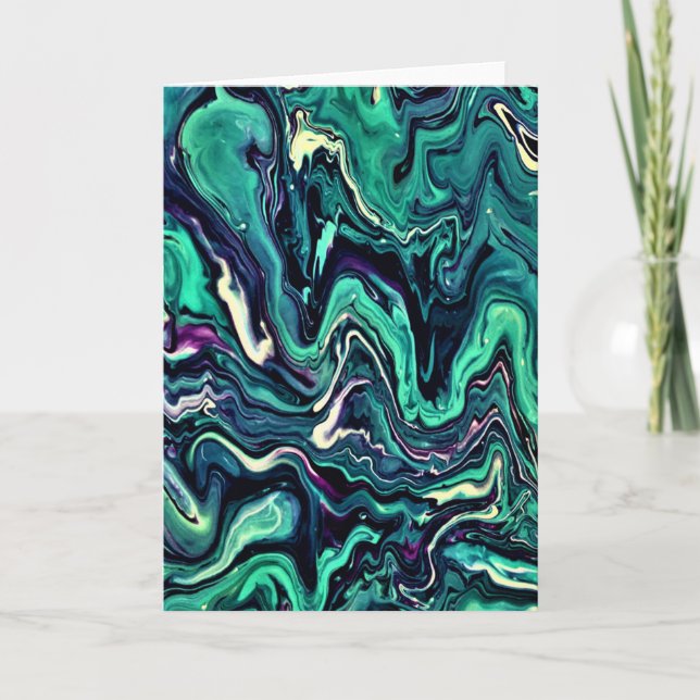 Cartão Abstrato Color Study 297, placa (Frente)