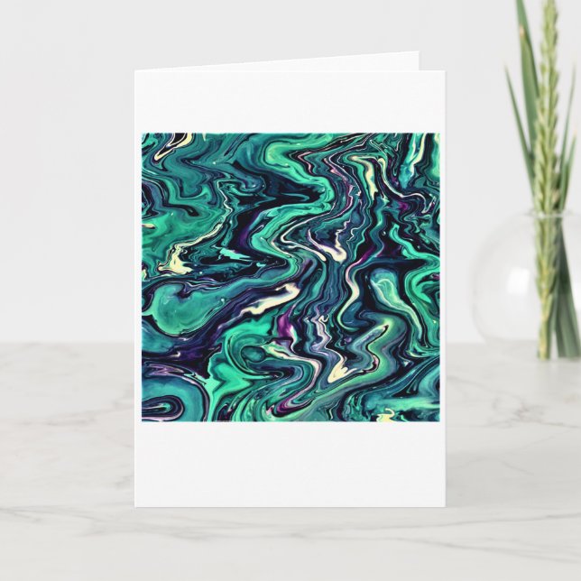 Cartão Abstrato Color Study 297, placa (Frente)