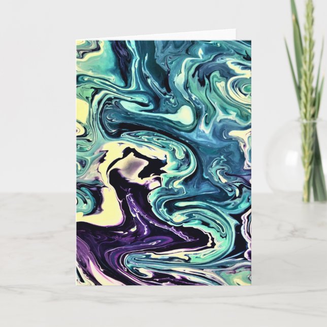 Cartão Abstrato Color Study 298, placa (Frente)