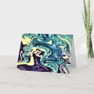 Cartão Abstrato Color Study 298, placa