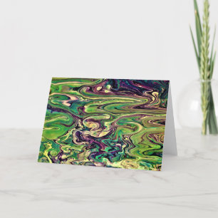 Cartão Abstrato Color Study 299, placa