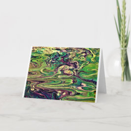 Cartão Abstrato Color Study 299, placa