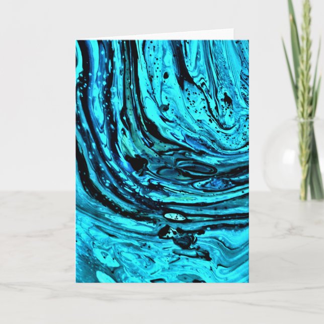 Cartão Abstrato Color Study 29, placa (Frente)