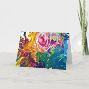 Cartão Abstrato Color Study 2, placa