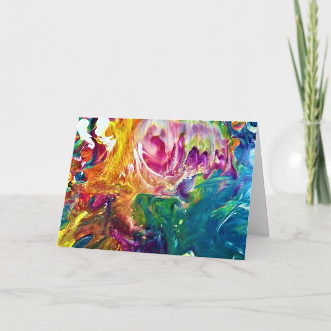 Cartão Abstrato Color Study 2, placa (Frente)