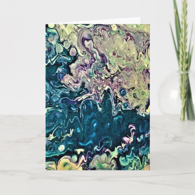 Cartão Abstrato Color Study 303, placa (Frente)