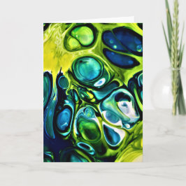 Cartão Abstrato Color Study 303, placa