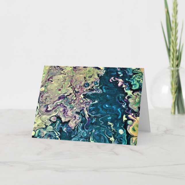 Cartão Abstrato Color Study 303, placa (Frente)