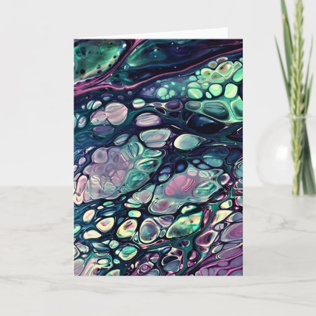 Cartão Abstrato Color Study 304, placa (Frente)