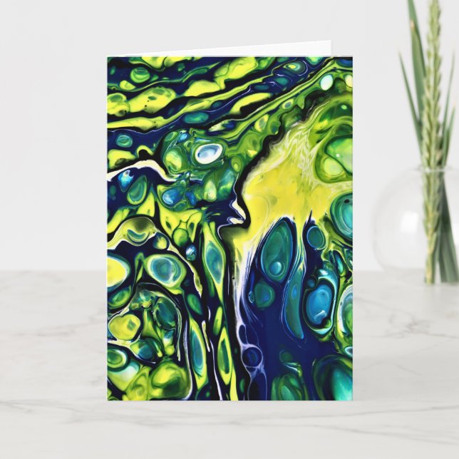 Cartão Abstrato Color Study 304, placa (Frente)