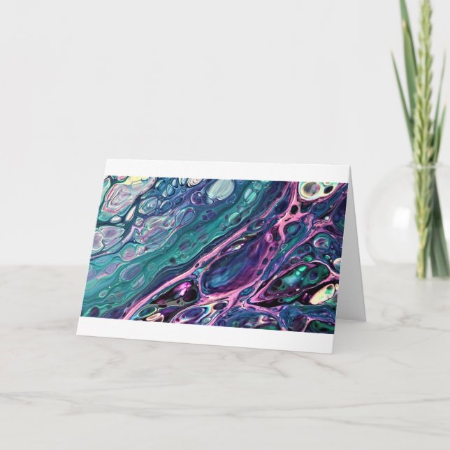 Cartão Abstrato Color Study 305, Card (Frente)