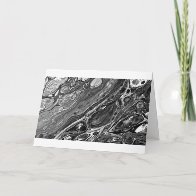Cartão Abstrato Color Study 305 / Noir, Card (Frente)