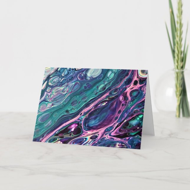 Cartão Abstrato Color Study 305, placa (Frente)