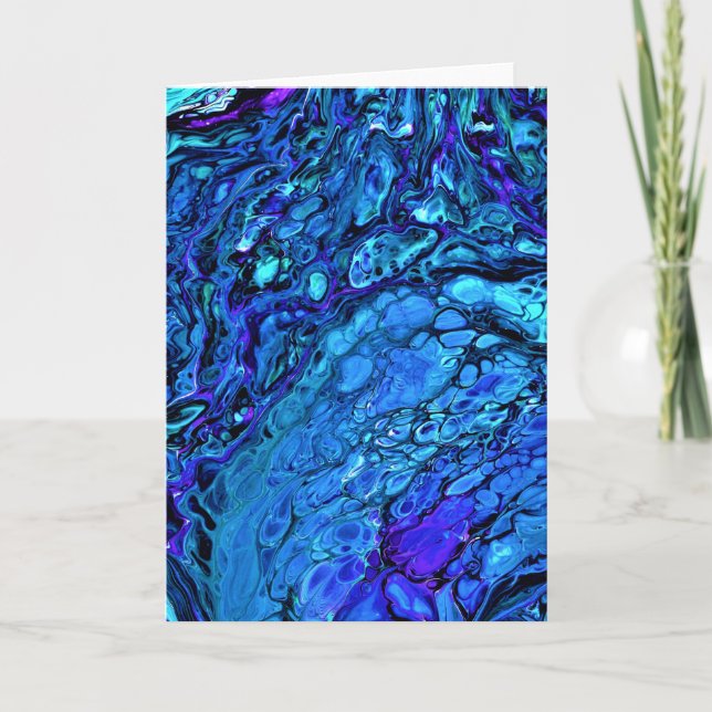 Cartão Abstrato Color Study 306, placa (Frente)