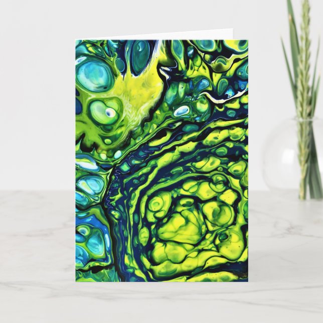 Cartão Abstrato Color Study 308, placa (Frente)