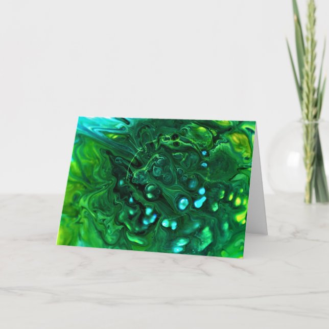 Cartão Abstrato Color Study 312, placa (Frente)