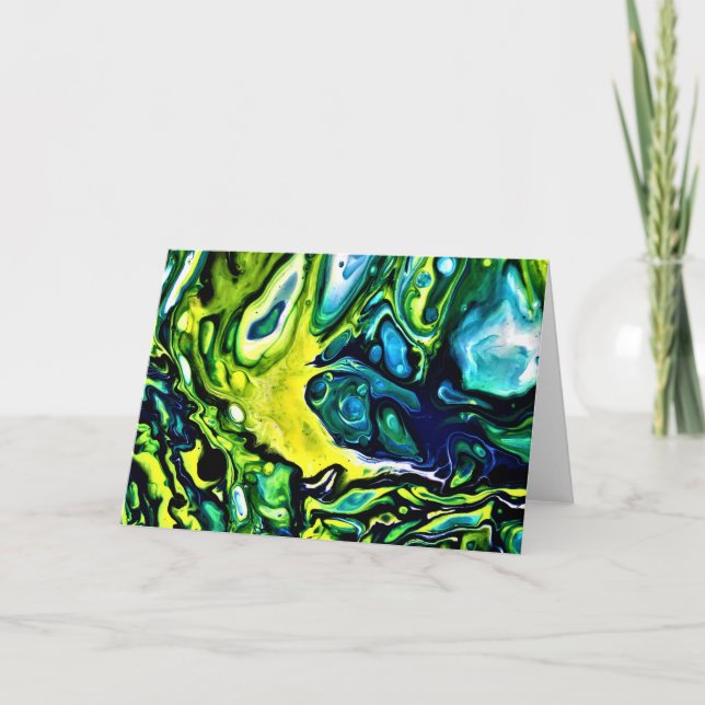 Cartão Abstrato Color Study 313, placa (Frente)