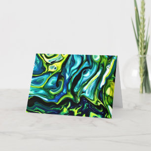 Cartão Abstrato Color Study 315, placa