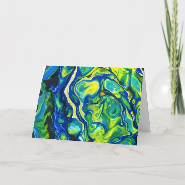 Cartão Abstrato Color Study 317, placa (Frente)