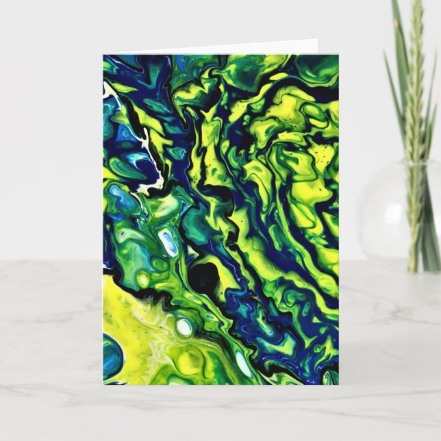 Cartão Abstrato Color Study 318, placa (Frente)